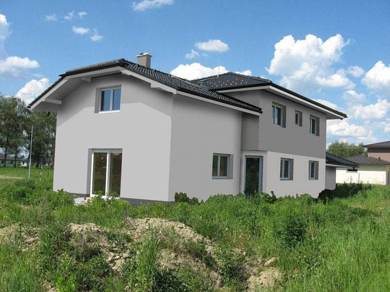 Návrh fasády rodinného domu - varianta 7