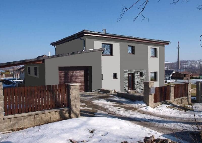 Vizualizace fasády - návrh 9