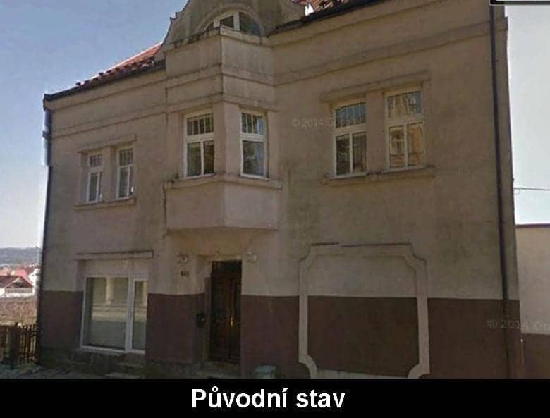 Původní stav fasády - přední pohled