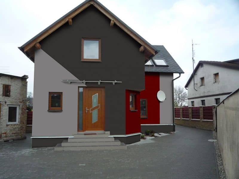 Moderní návrh fasády - varianta 4